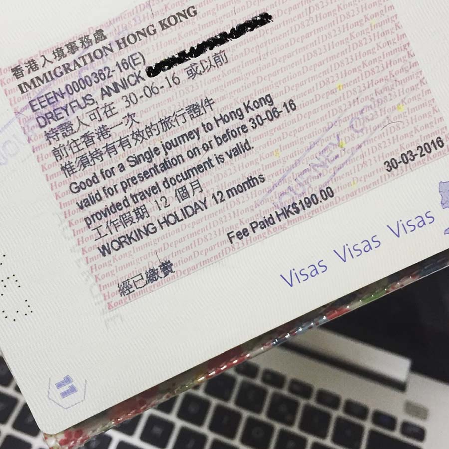 Working holiday visa